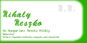 mihaly meszko business card